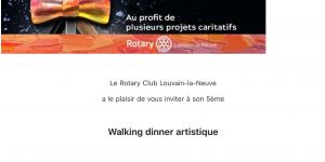 Dîner artistique du Rotary LLN