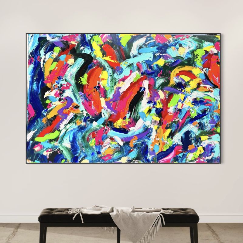 DANCING IN THE WIND<br />100x120 cm